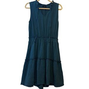 Flowy and Fun Drew Dress In Blue - Size Large